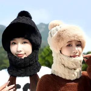 꽈배기 뽀글이 털 방울 모자 털모자 겨울 캐 주얼 여성 패션 아동 스타일