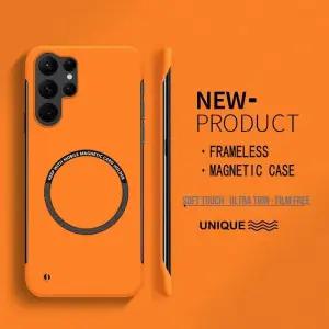 Magsafe 삼성 갤럭시 S25 S24 울트라 S23 S22 S21 FE 플러스 Note20 매트 커버에 대한 울트라 얇은 하드 PC