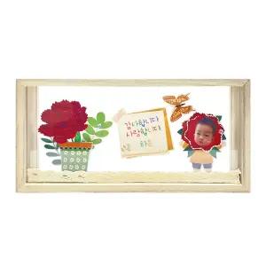 (글로벌이지) 카네이션 투명 아크릴 액자 만들기 (5인용)