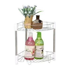 스탠드 바닥 화장실 정리대 스텐 욕실선반 2단 욕실선반 화장실선반