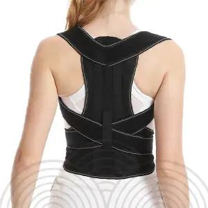 자세교정기 허리 척추 바른자세 밴드 어깨 등 허리 고정 통기성 메쉬 소재 착용 편안한 체형 관리