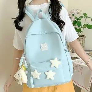 여자 학생 캐주얼 백팩 학교 데일리 책가방