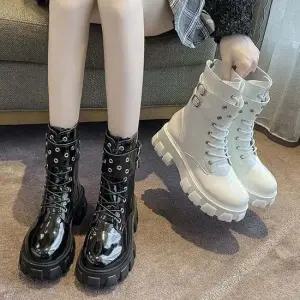 인기상품 여성 2컬러 메탈 스트랩 스트릿 하이워커 미들워커 [WFL7D6X_260109]