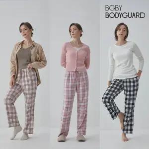 [초특가39,900원] [보디가드] 여성 트윌 기모 체크 파자마 팬츠 3종