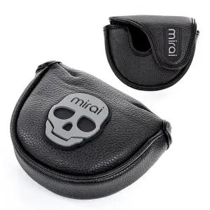 미라이 파크골프 소프트 헤드커버 스컬 블랙