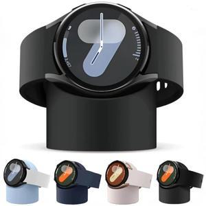 호환 삼성 갤럭시 워치 8/7/6/5 40/44mm 울트라 충전 스탠드 보관 시트 6 8 클래식 실리콘