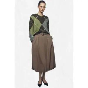 [국내정품] 자라 ZARA 다이아몬드 니트 스웨터 - 브라운 그린 5755152054 2538020