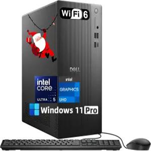 Dell ECT1250 고성능 타워 PC - 인텔 울트라 5 225(10코어) 64GB DDR5 RAM 4TB SSD UHD 그래픽 Wi-Fi 6