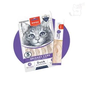 서지스토어 크리미퓨레 오리 치킨 유리너리 5P 반려묘간식 짜먹는고양이간식