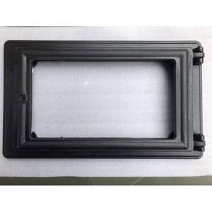 장작 난로문 벽난로문 아궁이 도어 손잡이 검정색1호 내열유리