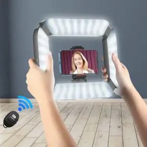 스마트폰 조명 링라이트 방송용 손잡이 거치대 릴스 장비 유튜버 사각 라이트