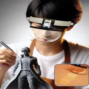 헤드셋형 고배율 LED 확대경 고화질 수리 독서용 펜타입 현미경