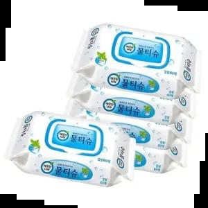 휴대용물티슈 깨끗한나라 물티슈 캡형 60매x32입 1BOX