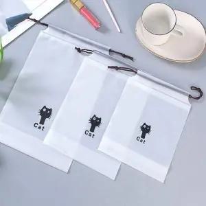 [셀러에이드]다용도 방수 비닐파우치 다회용 고양이 주머니 소