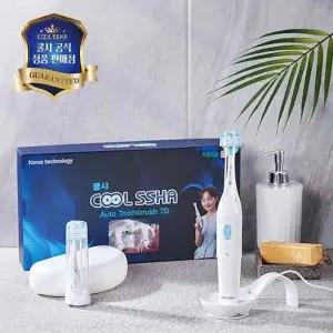 쿨샤 전동칫솔 7D 고급형 성인용 풀세트
