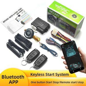 범용 자동차 경보 시작 중지 시스템 원격 제어 엔진 점화 Autart 키트 열쇠가없는 푸시 액세서리