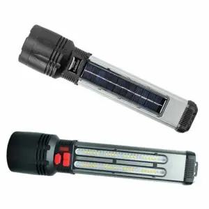 태양광 충전식 USB 플래시 라이트 손전등 캠핑용