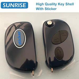 마세라티 그란투리스모 콰트로포르테용 스마트 리모트 키 쉘 고품질 커버 케이스 2005 - 스티커 포함 라고