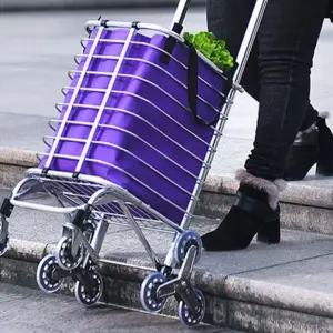 쇼핑 캐리어 카트 시장 바구니 손수레 핸드카트 접이식 핸드 장 핸드캐리어 8륜 막오르는 계단도