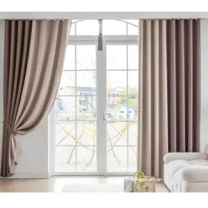 지나송 암막 커튼 거실 라니 자카드 슈퍼특대형 퍼플