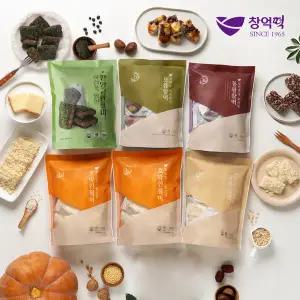 [광주대표맛집] 창억떡 5종세트 (호박인절미2+밥알팥인절미1+찰떡3종 / 총6봉 약60개)