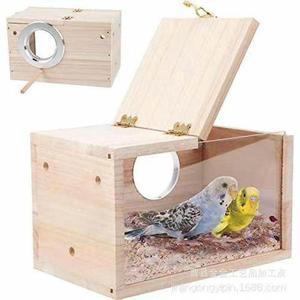 투명 나무 새집 앵무새 인테리어 사육장 나뭇가지 번식함 나무앵무새집 놀이터 베이스 야외