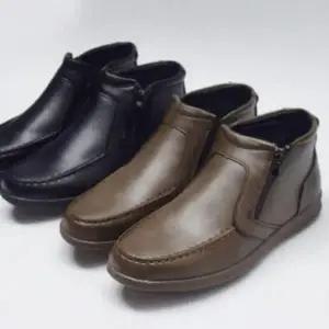 남성 겨울 보온 기모 안감 방한화 고급 정장 구두 신발 남자 아이젠 겨울 방한 부츠 털 패딩 롱 신발