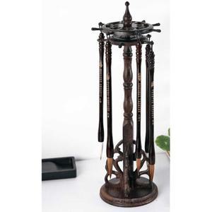 붓걸이 원목 전통 걸이대 장식 구성품 붓거치대 받침대 건조대 홍백단풍 호두나무 붓홀더