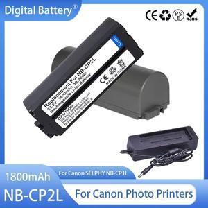 NB-CP2LH 배터리 충전식 및 충전기 캐논 셀피 NB-CP1LCG-CP200 CP1500 1800mAh