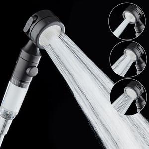 미니 3 모드 조정 가능한 샤워 버튼이있는 고압 코튼 필터 여행 비즈니스 홈 RV 욕실