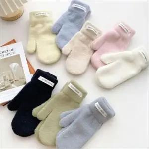 파스텔톤 겨울 여성 니트 8색 벙어리장갑 핸드워머
