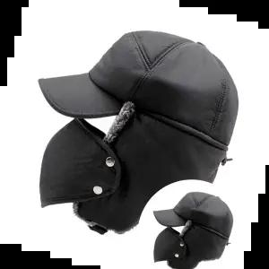 귀마개모자 겨울방한 마스크 털모자/마스크 분리가능/등산 작업용