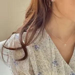 (silver 925) rope ribbon necklace WED2BA6