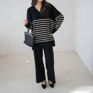 엄마옷 마담4060 모던베이직 단가라루즈상하의세트-QSET2601003-