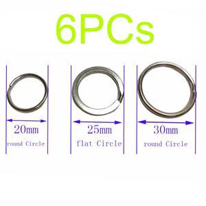 6PC 316 스테인레스 스틸 스쿠버 다이빙  링 열쇠 고리 후크 루프 수영 다이버 야외 캠핑 장비 부착 20 25