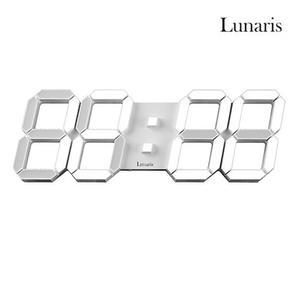 루나리스 3D LED 인테리어 전자벽시계 3D 위성 GPS 학교 알람 선물용 거실 시계