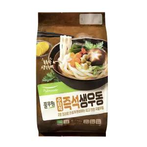 풀무원 수타식 즉석생우동 195g x 10 간식 야식 탱글한 면발 캠핑 취식 간편식