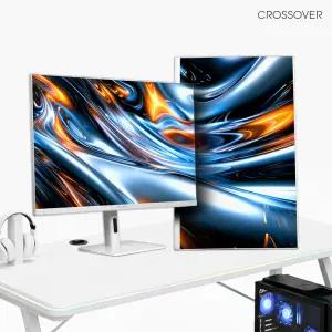 크로스오버 32QD100WM IPS WQHD 81cm 피벗 화이트 사무용 게이밍 컴퓨터 모니터 출시이벤트