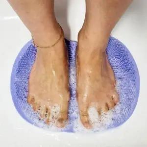 발씻기용 실리콘 발매트 발코브러쉬 연보라 욕실 청소용 매트 (WFK7P2H)