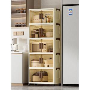 대용량 이동식 플라스틱 양문형 수납 폴딩박스 수납정리함