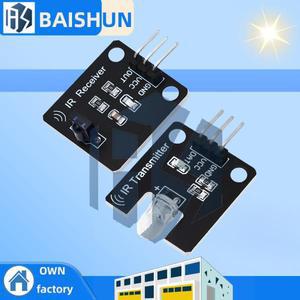 Arduino용 38kHz IR 송신기 및 수신기 모듈 키트 - 적외선 센서 호환 DIY 전자 제품, 로봇 공학 프로젝트(1