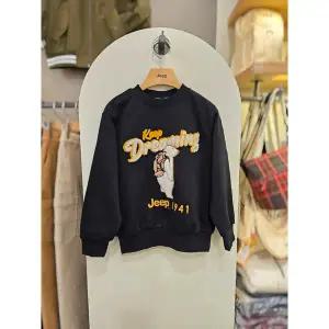 [지프키즈] 지프키즈 곰 아플리케 맨투맨 KP3TSU864 블랙,베이지 [P003749765]