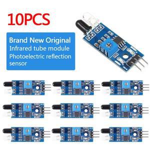 Arduino Diy 스마트 자동차 로봇 반사 집열판전 3PIN 좋은 품질에 대 한 10pcs IR 적외선 장애물 회피 센서