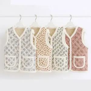 여성 겨울 러블리 촌캉스 할머니 김장 베스트 누빔 조끼