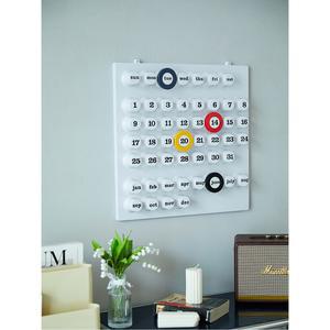 벽걸이 링어데이트 캘린더 책상달력 인테리어 레트로 화이트 장식