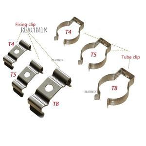 LED 조명 고정 클립 튜브 브래킷  액세서리  T4  T5  T8  20 개/로트