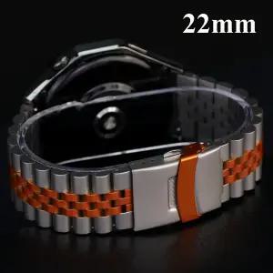 샤오미 워치 S4 S3 S2 S1 화웨이 워치 5 4 3 GT5 GT4 46mm용 22mm 스테인리스 스틸 메탈 시계줄 아마즈핏 G