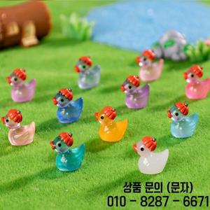 20 100pcs 빛나는 수지 할로윈 호박 오리 요정 풍경에 대 한 작은 인형 화분에 식물 장난 게임 DIY 장식품