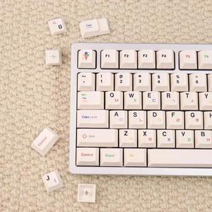 기계식 키보드 캡용 어 키캡 144 앨리스 한글 PBT Chreey 프로필 MX 스위치 ANSI ISO