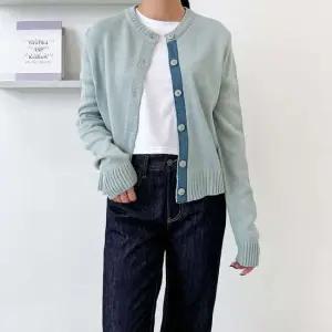 라운드 여성 니트가디건 여성가디건